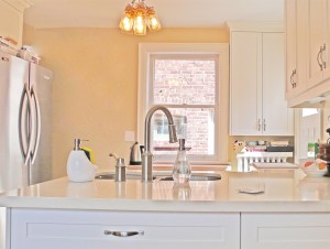 After: The open kitchen, bright, modern and beautiful