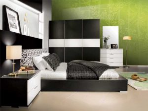 Pantone Greenery in a Modern Bedroom